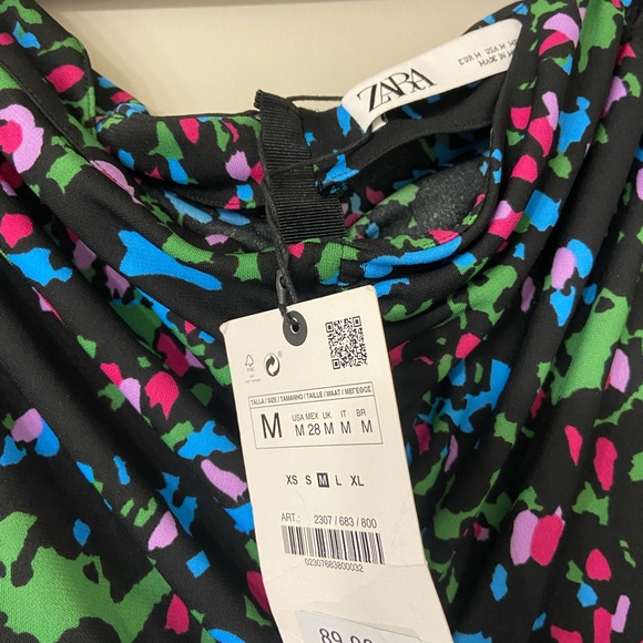 Zara Floral Mini Dress - Picture 2 of 3